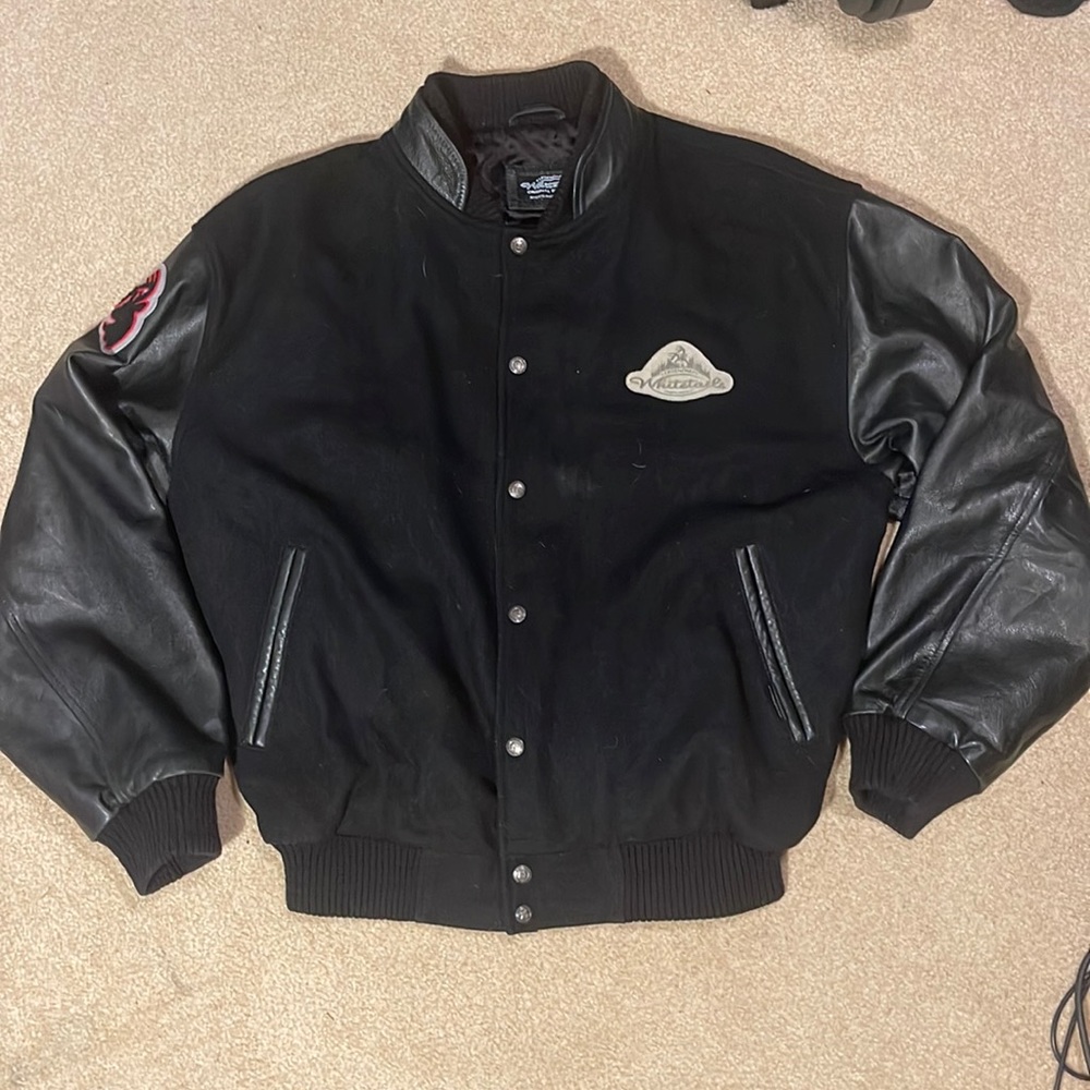 Mens Legendary Whitetails varsity bomber jacket